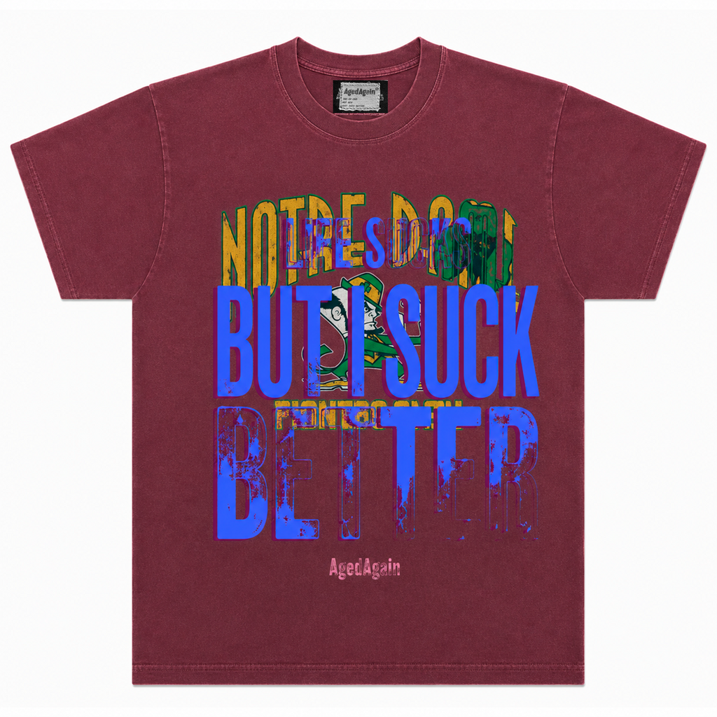 Life Sucks - Tee - Burgundy - front