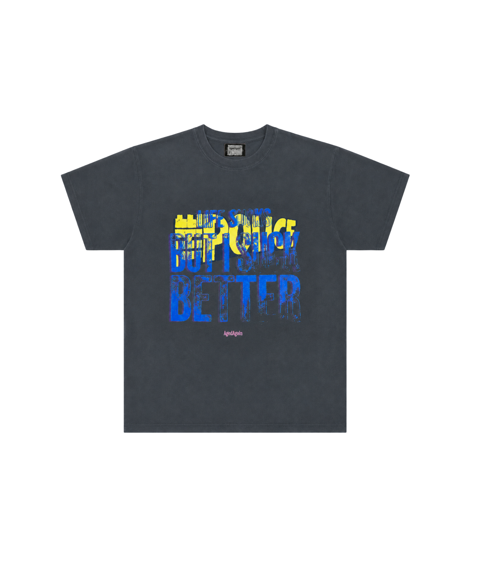Life Sucks - Tee - Charcoal